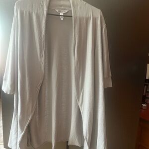 Jennifer Lopez Gray Knit Cardigan